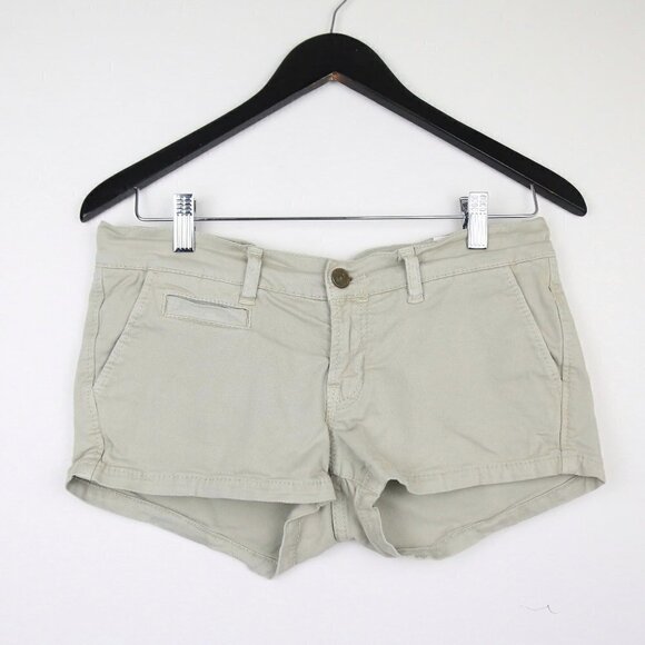 All Saints Spitalfield Farndale White Lowrise Short Cotton Shorts Size 10 - Picture 1 of 6
